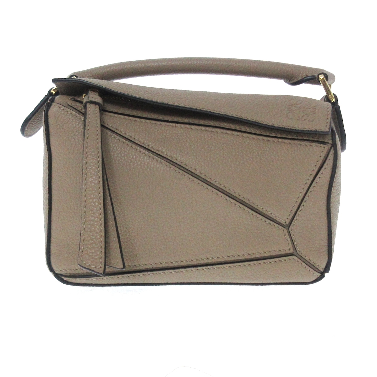 ロエベ/ハンドバッグ/パズルバッグ ミニ/ベージュ/ソフトグレイン