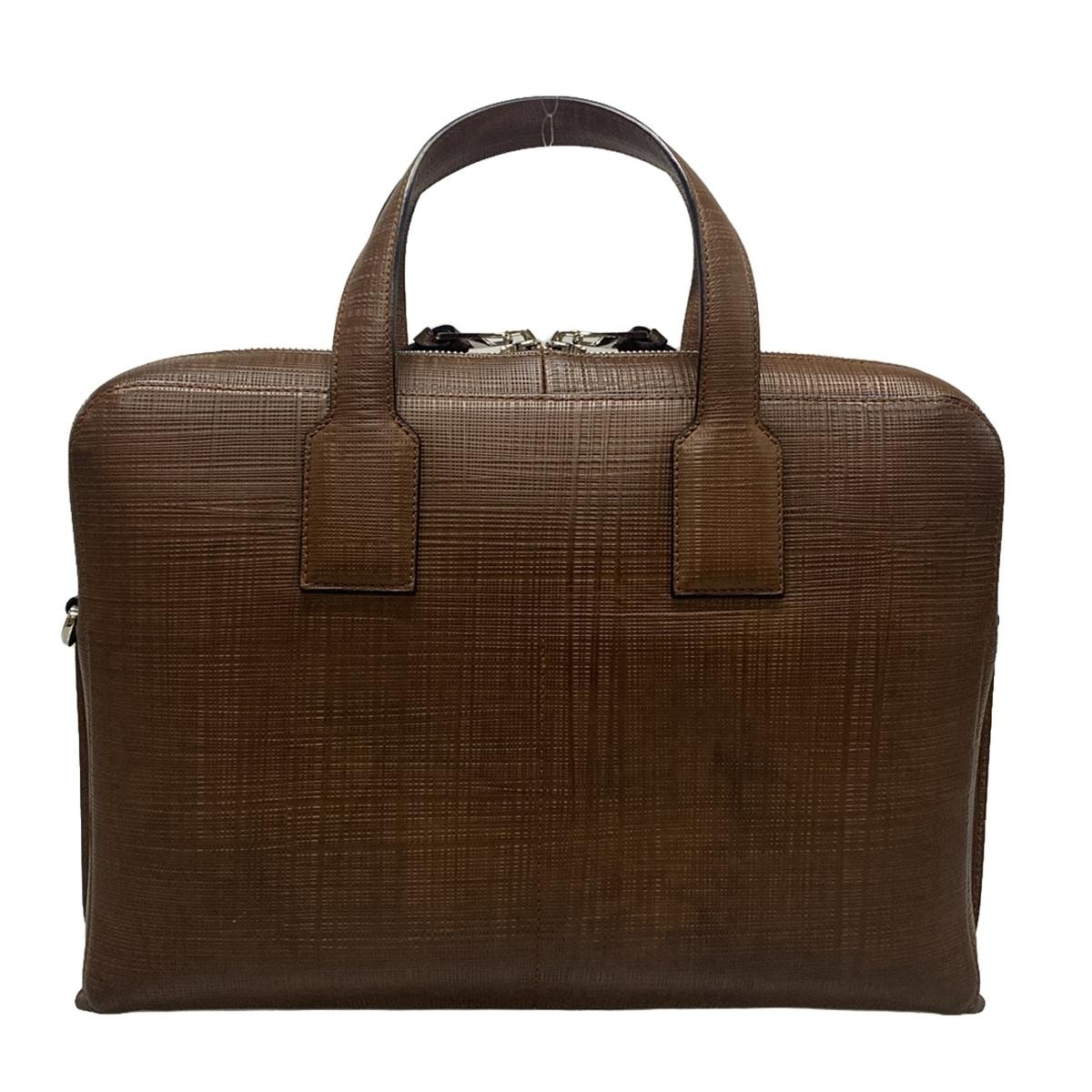 ロエベ/ビジネスバッグ/ゴヤ シン ブリーフケース/ブラウン×ダーク