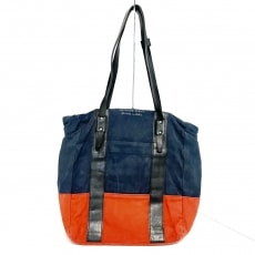 バーバリーブラックレーベル/トートバッグ/ブルー/レザーの買取実績