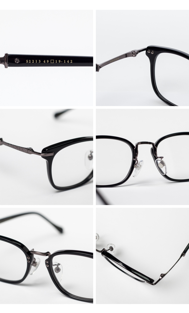 ORIENS オリエンス ウェリントンフレーム コンビ チタン S2213 日本製