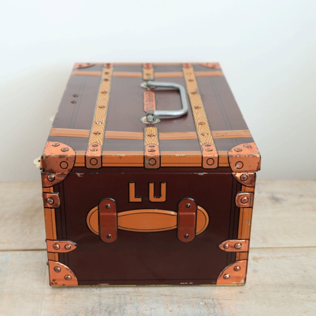 LU ビスケット ビンテージ トランク 缶 LEFEVRE-UTILE