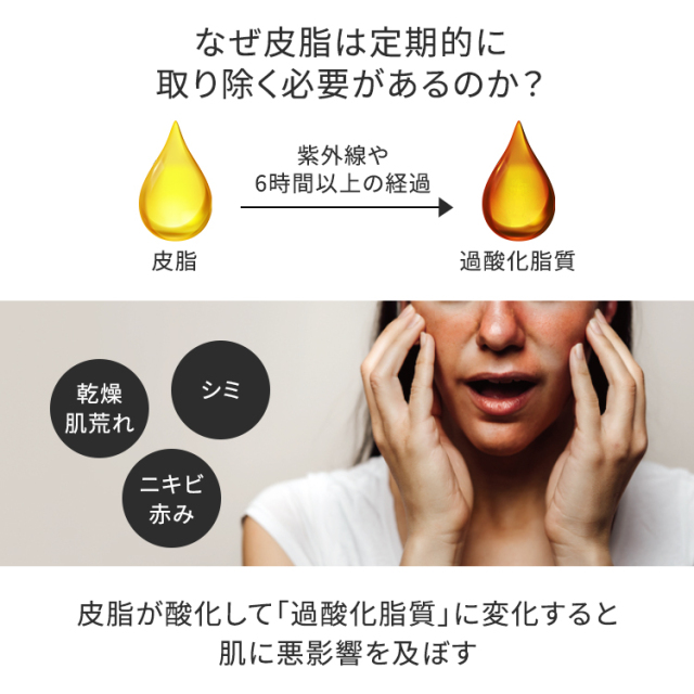 クレイの力で皮脂を吸着する肌磨き洗顔 /4種類の天然クレイが余分な