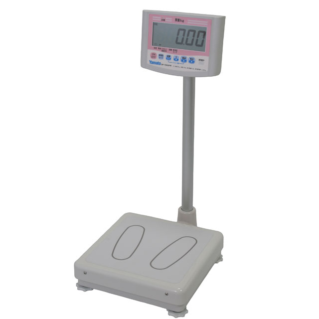 手すり付きデジタル体重計 120／150kg DP-7800PW-T 検定品 計量器専門