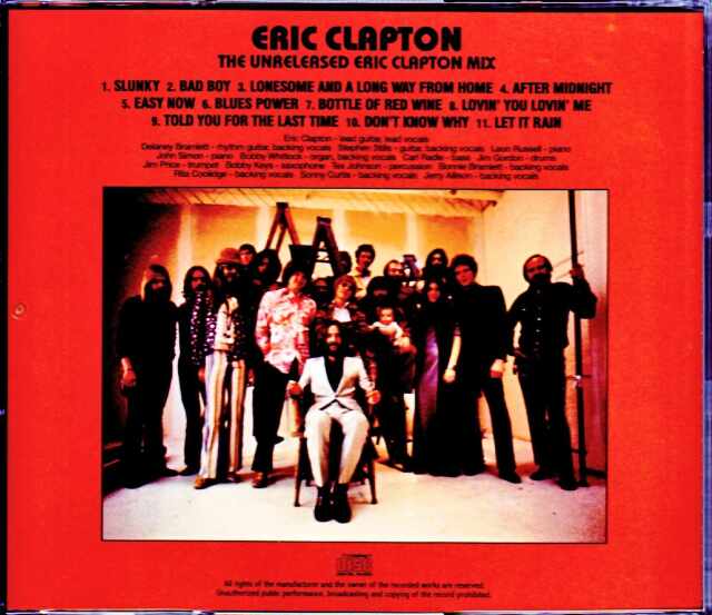 Eric Clapton エリック・クラプトン/Unreleased First Solo Album Mix