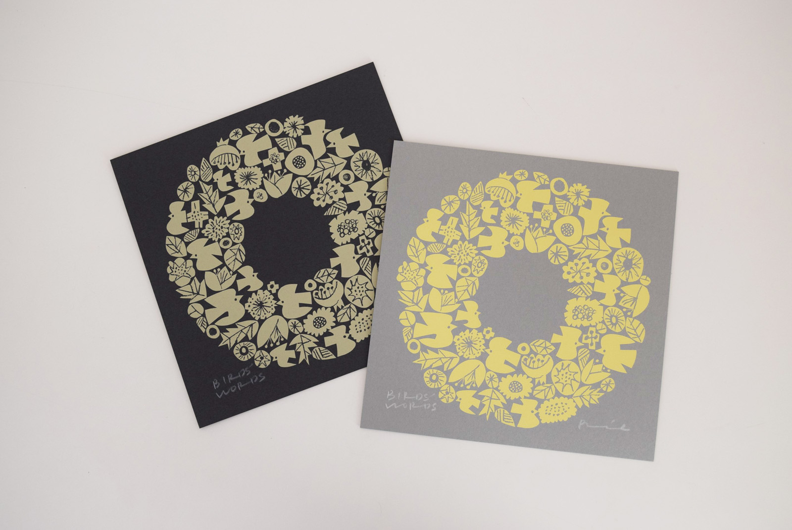 バーズワーズ[BIRDS'WORDS]POSTER WREATH 額装タイプ-ならの実