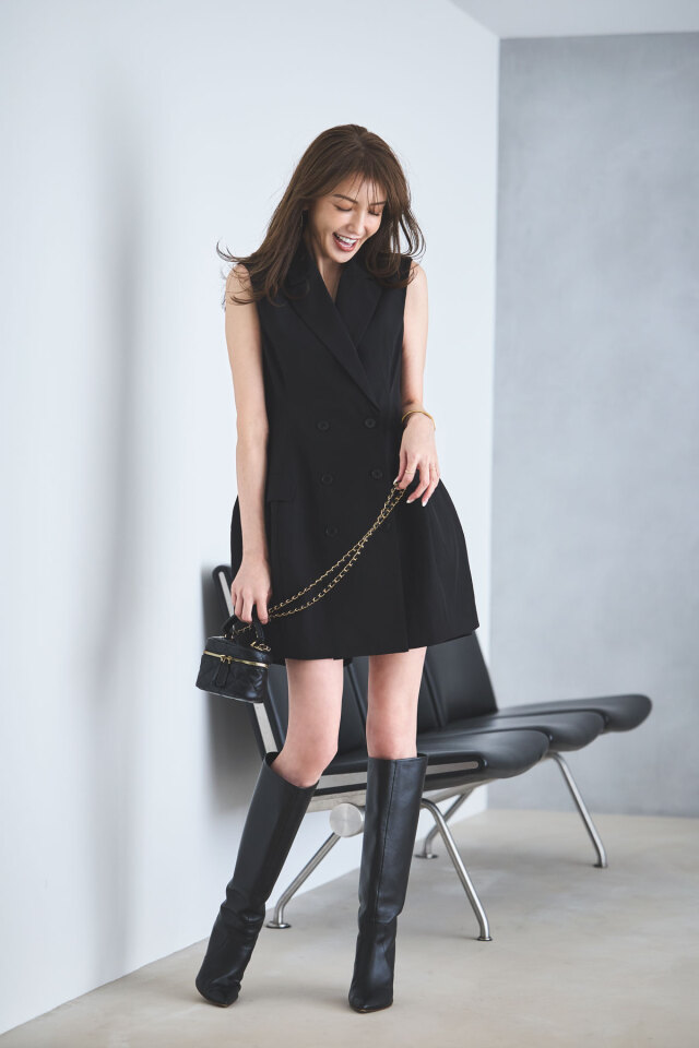 美香さんコラボ】ジレミニワンピース