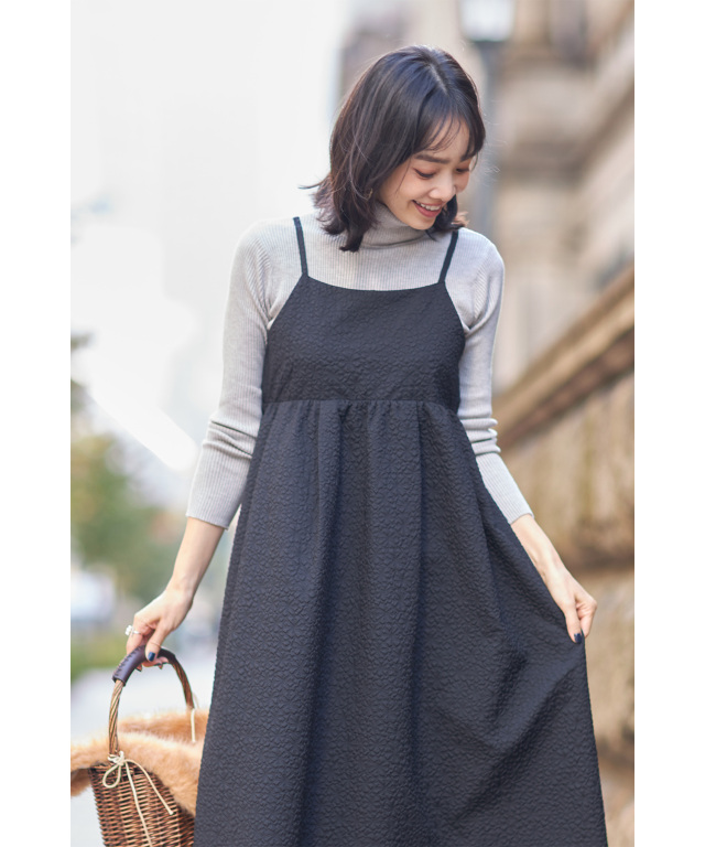 WEB限定】フクレジャガードキャミワンピース