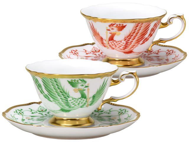 大倉陶園 小花散らし コンポートとカップ&ソーサーペア 大倉陶園 小花