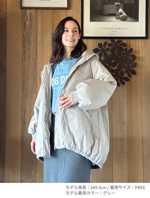 WOMEN】撥水中綿コート