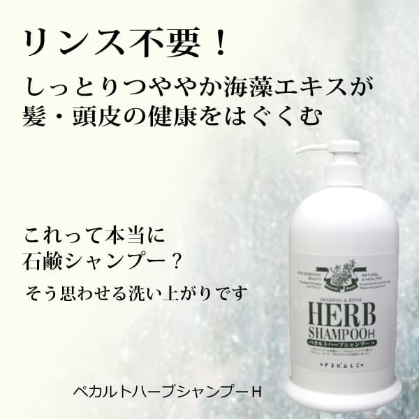 ペカルトハーブシャンプーH（1000ml） 無添加 石鹸シャンプー ぺ