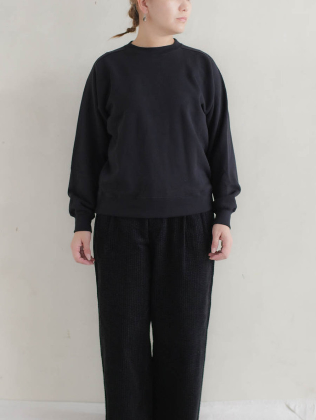 Veritecoeur ヴェリテクール｜スウェットシャツ BLACK