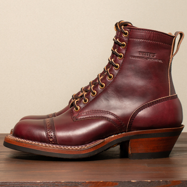 ホワイツ] WHITE'S BOOTS 690-C Packer Burgundy Chromexcel トウキャップ