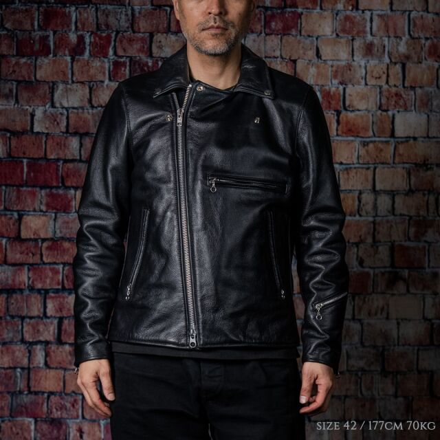 Vanson Special Custom Single Riders Jacket Type-2 ネイビー