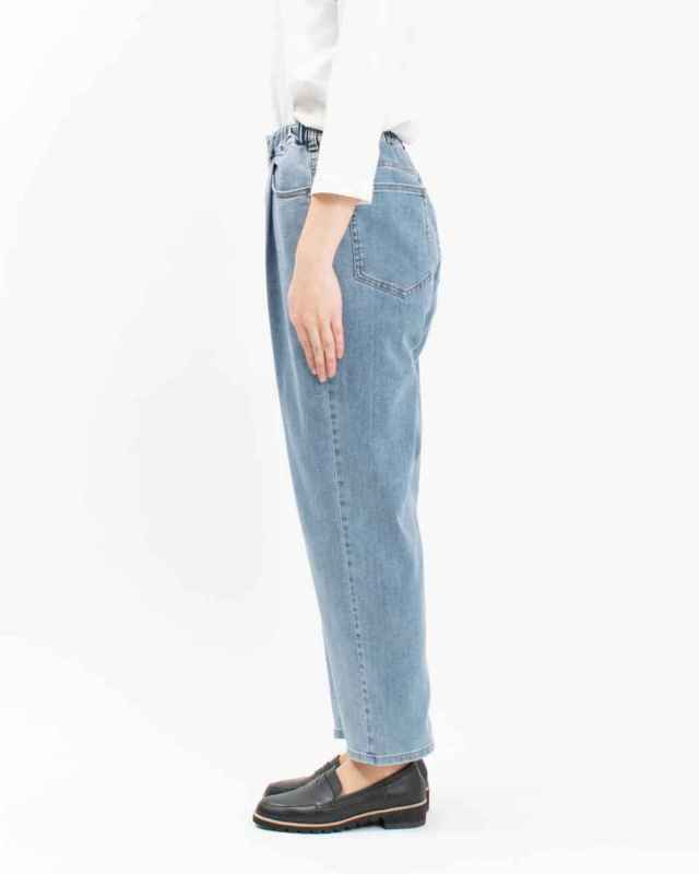 WWO 甘織デニムのタックパンツ 8114044｜ナチュラルファッション