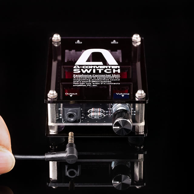 A-コンバータースイッチ 【4ch】 イヤホンジャックの抜き差しだけで音