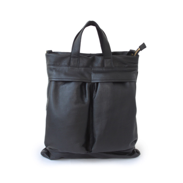 Ain Soph セカンドレーベル】ブラックシリーズ 撥水レザーヘルメット