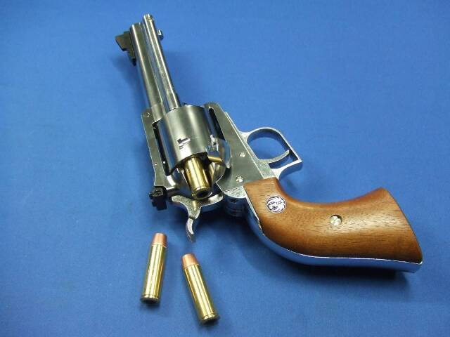 スーパーブラックホーク 4.62インチ シルバー ABS 木製グリップ