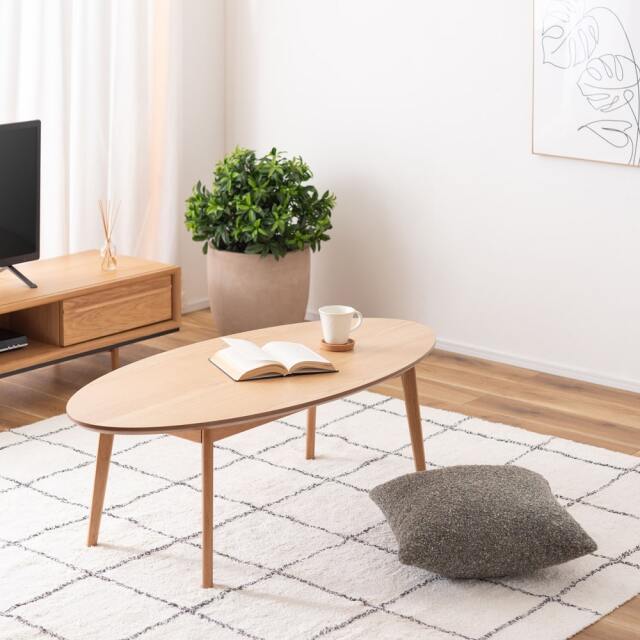 オーバル型ローテーブル｜北欧ヴィンテージ家具アンバーデザイン