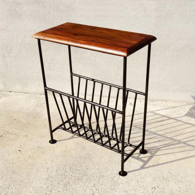 テーブル付きマガジンラック｜北欧ビンテージ家具 アンバーデザイン