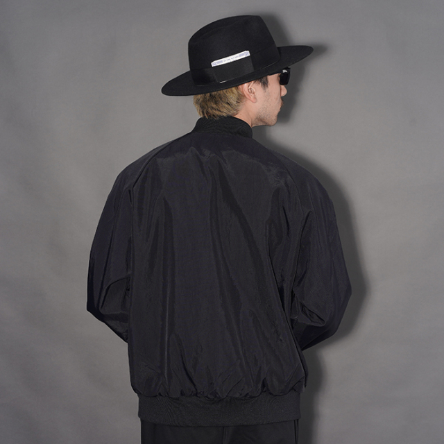 WRD6101 /「Weirdo - STADIUM JACKET / BLACK」ナイロンスタジアム