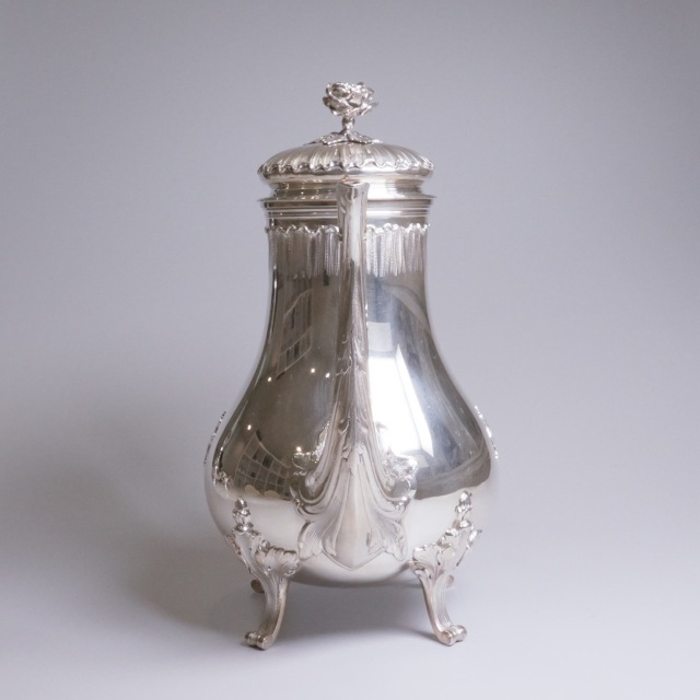 フランス 1880年代 シルバー 純銀製フランスコーヒーポット