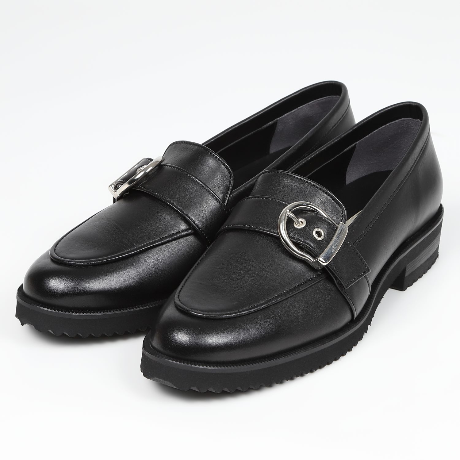 BARCLAY（バークレー）タンクソールバックルローファー ブラック