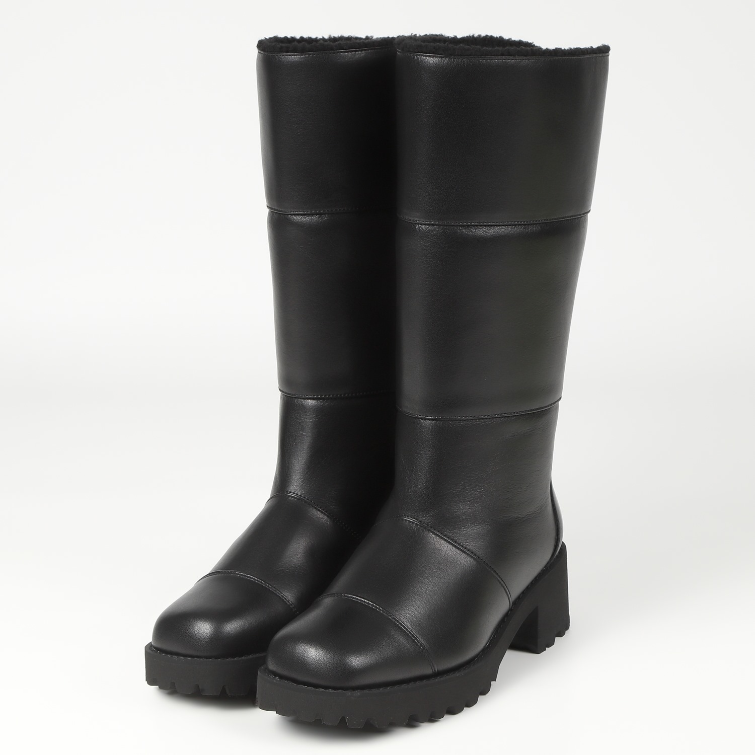 VITA NOVA（ヴィタノヴァ）パデットロングブーツ ブラック｜BARCLAY