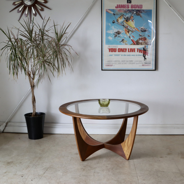 ジープラン（G-plan）アストロラウンド【ガラス】コーヒーテーブル