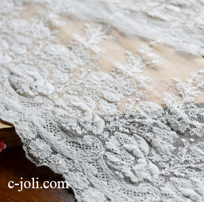 日本発送】L2656 フランスアンティークレーストリム/テープレース