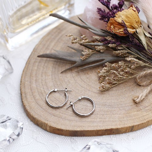 送料無料】正規品 プラチナ/プラチナ900 Pt900/pt900 ピアス/フープ