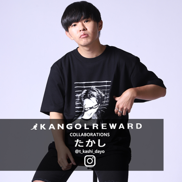たかし×KANGOL REWARD コラボ半袖Tシャツ