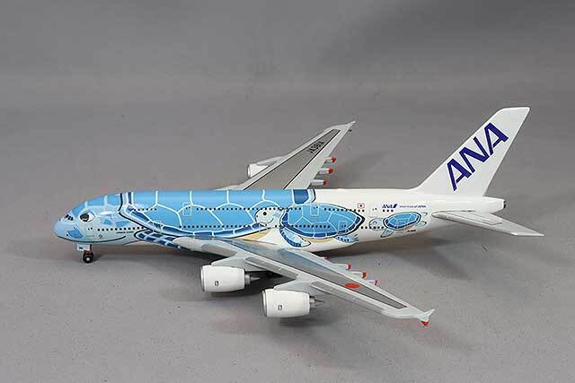全日空商事 1/500 エアバス A380 ANA JA381A FLYING HONU ANAブルー
