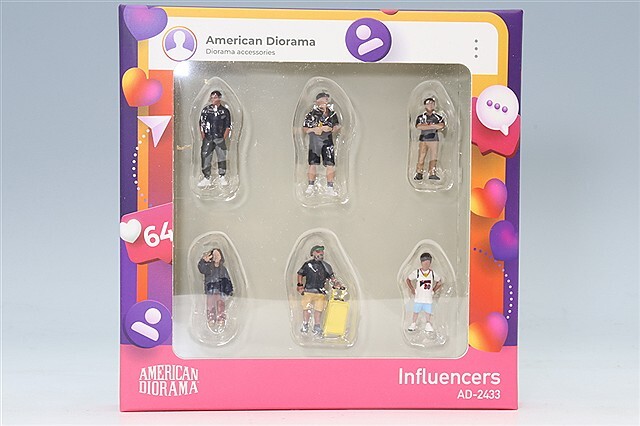 アメリカンジオラマ 1/64 フィギュア インフルエンサーズ 6体セット