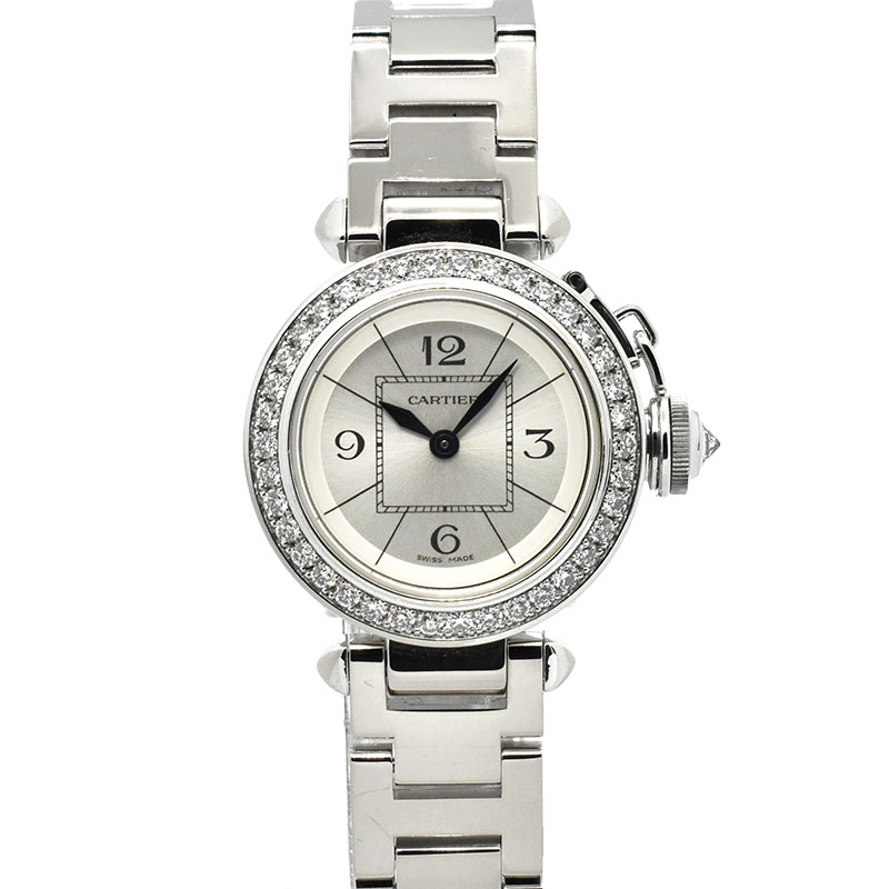 カルティエ CARTIER ミスパシャ ダイヤベゼル WJ124026 18KPG 27mm