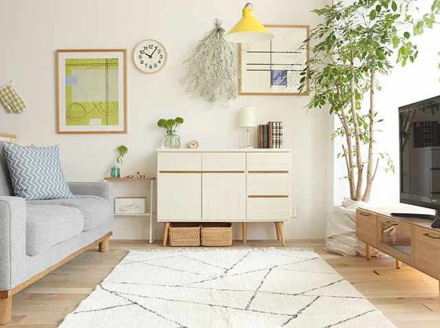 国産キャビネット noder（ノデール） ホワイト｜北欧・ヴィンテージ