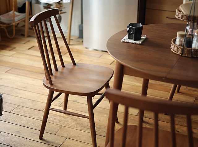 ダイニングチェア2脚セット Rizn（リズン）ブラウンタイプ｜北欧