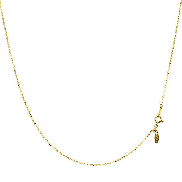 ゴールド チェーン ネックレス 18金 K18 シャインカット 幅 1.0mm 約