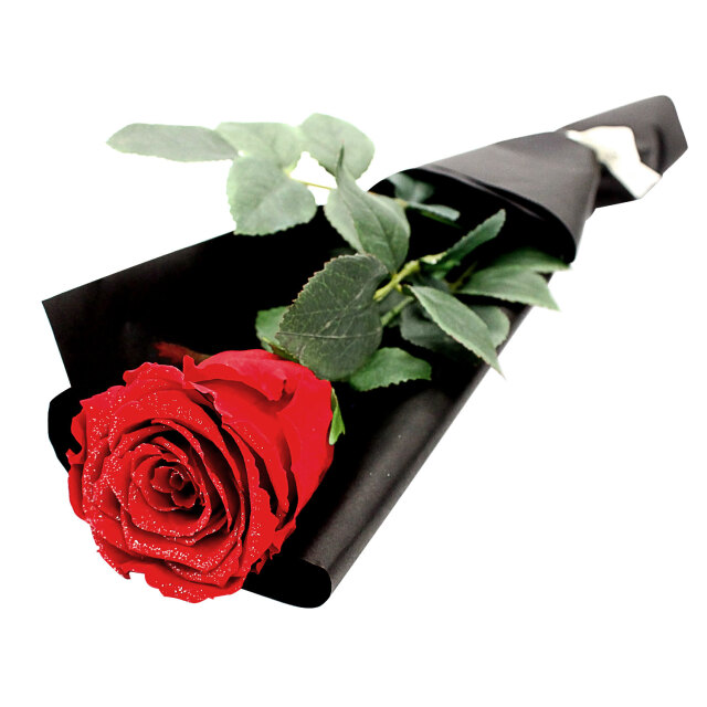 ロイヤルローズ プリザーブドフラワー 薔薇 1輪 lf52-0001