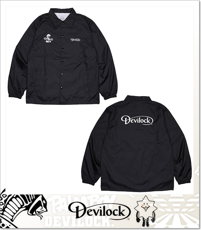 デビロック) DEVILOCK STANDARD COACH JACKET (JACKET)(DVLCKSS-13-BK