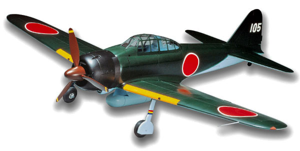 PILOT 1/9.1 ゼロ戦 22型 バルサキット 12172 ZERO E Type22 OK模型