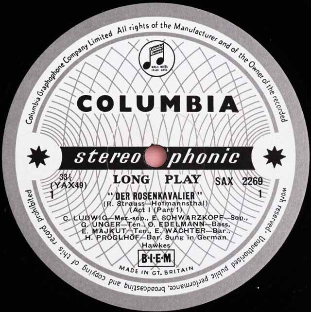 LP レコード オリジナル盤 カラヤンのR.シュトラウス/「ばらの騎士