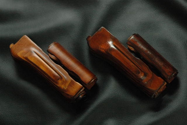 GHK AKM木製ハンドガード・ストックセット・リフィニッシュ