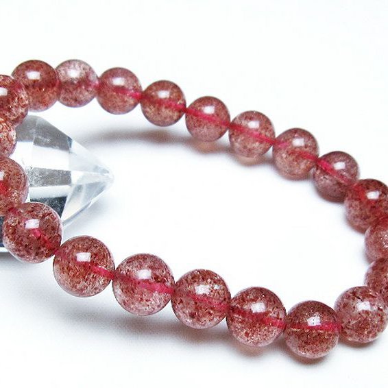 パワーストーン 天然石 アフリカンストロベリークォーツブレスレット