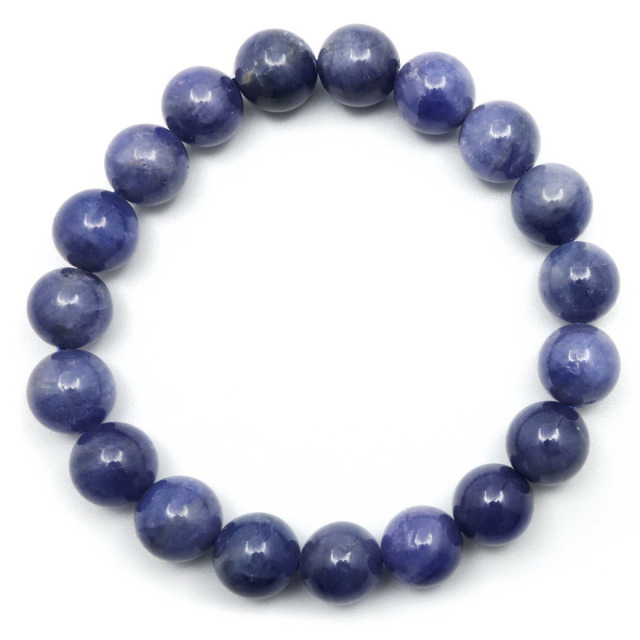 タンザナイト ブレスレットバイカラー AAAAA 8mm 鑑別書付き 12月