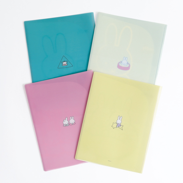 ミッフィー A4クリアファイル miffy/ミッフィー A4ジップファイル letter BM-033 : 文具・文房具の