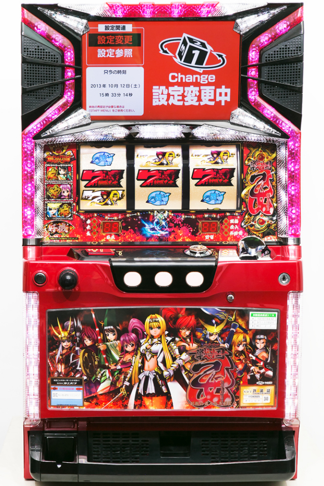 オリンピア 戦国乙女～剣戟に舞う白き剣聖～ 枠色不問 中古パチスロ