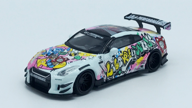MINI GT 1/64 LB☆WORKS Nissan GT-R R35 タイプ2 リアウイング
