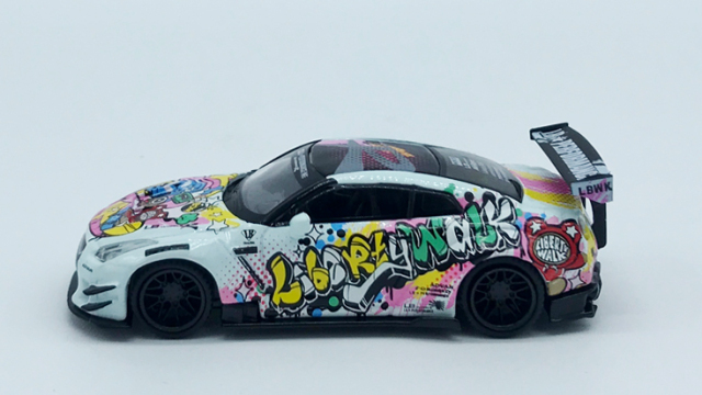 MINI GT 1/64 LB☆WORKS Nissan GT-R R35 タイプ2 リアウイング