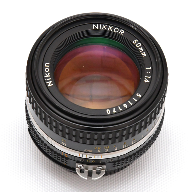 中古】ニコン レンズ Ai-S 50mm F1.4【B】15日間保証