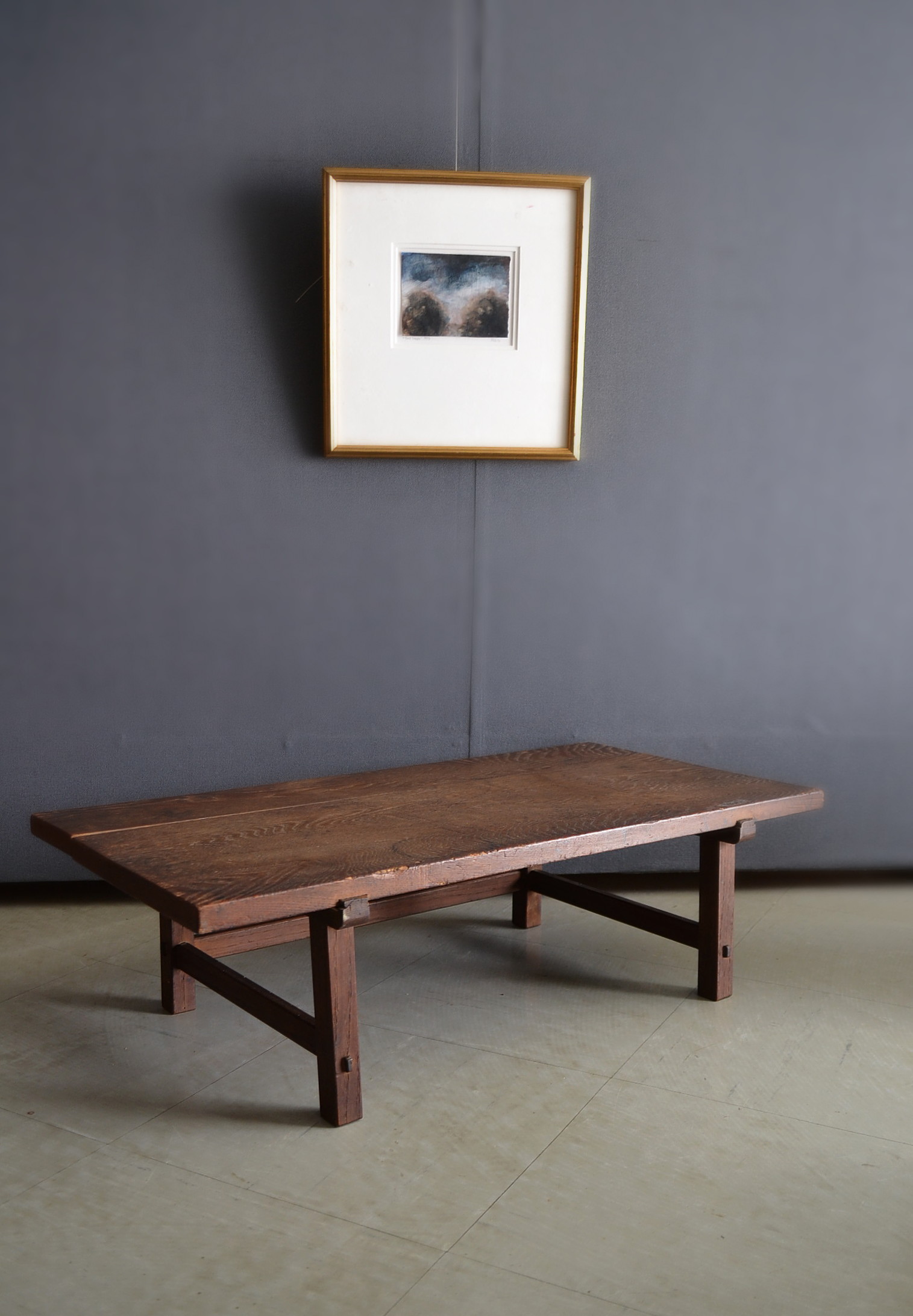 am.】ジャパンアンティーク 机 古道具 スリップド am.】ジャパン